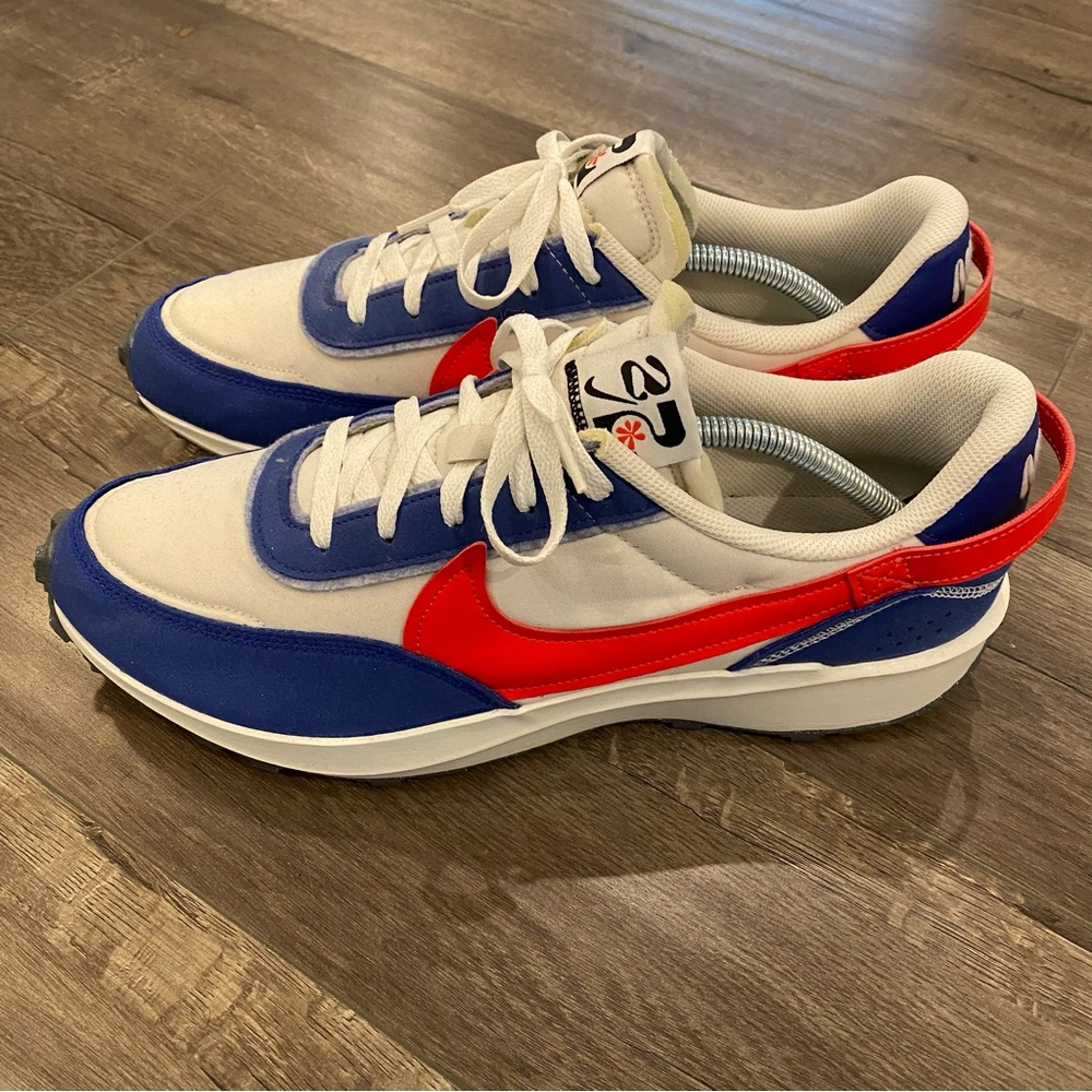 Nike Blue and Red Sneakers for Men